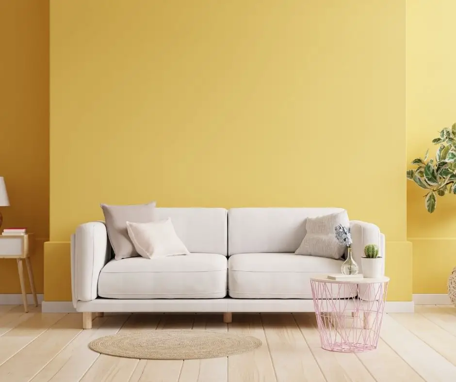 What Color Sofa Goes With Yellow Walls, What Color Goes With Yellow Living Room